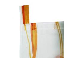 SIMPVALE Condole Estilo Romano Ola caida Cortina Sombra Ventana Cortina para Balcon y de la Cocina, Cafe (Naranja, Ancho 60cm x Altura 140cm)