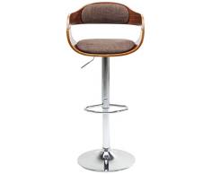 Kare Design Taburete bar Monaco chocolate, metal, marrón 106x48x48cm, sala de estar