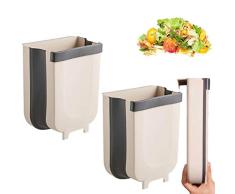 Kitchenmore Papelera para Colgar, Cubo de Basura Plegable para Puerta de Armario de Cocina, pequeña y compacta, Mini portátil para el hogar y el Aire Libre …