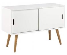 AC Design Furniture Aparador Mariela, Puertas 2 Piezas, Madera, Blanco, 100 x 38 x 69.5 cm