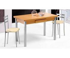 621. MESA DE COCINA FIJA DE 120 X 70 CM.