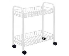 Metaltex 341302039 Madrid - Carrito de cocina (2 bandejas)
