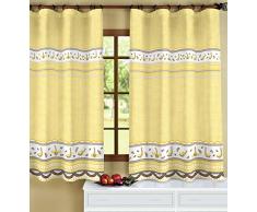 CARDENAL - Visillo cocina 140 x 140 oca amarillo