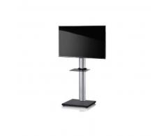 VCM soporte de la TV , Onu color negro con estante Estante, soporte de la base con ruedas