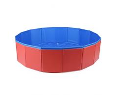 longwey plegable PVC portátil baño bañera bañera lavar bañera de mascota Perro Mascota piscina estanque de agua para perros gatos
