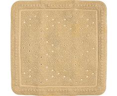 Grund Mamor – Alfombrilla para bañera, 100% de Caucho sintética, Libre de PVC, Beige, 24 x 32 cm