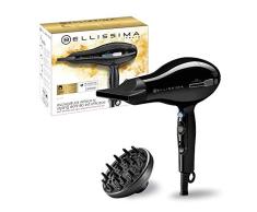 Imetec Bellissima P2 2200 – Secador de pelo profesional de 2200 W, tecnología de iones para hidratar el cabello y reducir el encrespamiento, 8 combinaciones de aire y temperatura, boquilla estrecha