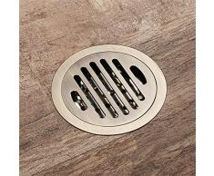 Desagüe De Suelo,4Pulgadas Malla Circular Ducha,Drenaje Insertar Mosaico Niquel Cepillado Ducha Un Desagüe En El Suelo Con Cubierta Extraíble, Invisible, Un Desagüe En El Suelo Antideslizante Para