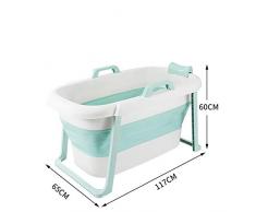 Adulto Bañera Ducha Portátil Plegable Plegable De Baño En Barrica Bandeja del Hogar Grande Tina De Plástico Grande Plegable Bañera Adultos,Azul