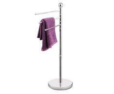 Zeller 18415 - Toallero de pie con 3 brazos móviles (27 x 34,5 x 92), cromado