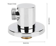 TOPINCN G1/2in Conector Manguera Ducha Accesorios Baño Montados Pared Soporte Brazo Ducha Mano Ajustable