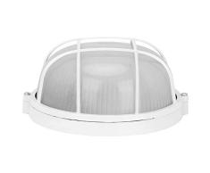 Fdit Iluminación de Paisaje Impermeable Decoración de Exteriores Lámparas de Pared Lámpara Redonda a Prueba de luz para Sala de Sauna Patio Jardín