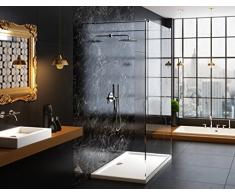 Galdem ducha bañera 120 x 80 x 5,5 cm rectángulo rectangular plano bañera ducha Taza de acrílico de alta calidad para mampara de ducha cabina