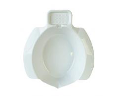 Queraltó - Bidet Portatil Acoplable al Inodoro, Blanco, 9 x 25 x 5 cm