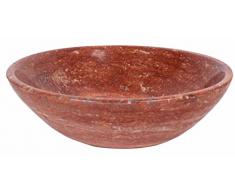 Travertine piedra natural Otoño Rojo Naranja - Lavabo (mármol baño habitaciones 30 cm x 11 cm (B0065)