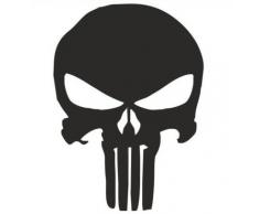 1st-Class-Designs Pegatina con diseño de Cabeza de Muerte para Coches, camionetas y Motos