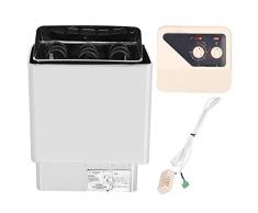 Jeffergarden 6KW 220-380V Calefacción Control Externo Sauna Estufa Calentador Sauna Calentador Control de Temperatura Baño de Ducha Baño de Sauna Sauna para SPA Sauna Baño de Vapor