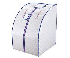 ZFF Portátil Infrarrojo Lejano Sauna De Vapor Plegable Calor Cabina con Placas Calefactoras, Casa Personal SPA para Perder Peso & Eliminar La Toxina (Color : Silver)