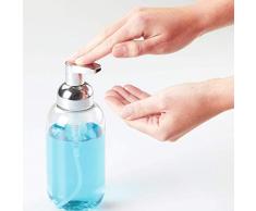 Wohlstand 2X Dispensador de Jabón,Bomba dosificadora de jabón Espuma 300ml,sin BPA, Operación Fácil con una Sola Mano, sin Fugas ni Goteos, Adecuado para Todos los Tipos de Líquido Jabonoso o Loción