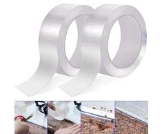 Gebildet 5M ×3CM PVC Bañera y Pared Tira de Sellado, Acrílico Cinta Adhesiva de Pared, Impermeable Baño Sellador Cinta, para Lavabo del Fregadero Cocina (Paquete de 2, Transparente)