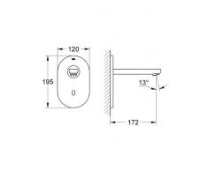 Grohe Euroeco Cosmopolitan E - Grifo de lavabo, infrarrojo electrónico