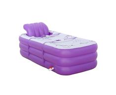WUKALA Baño Barril PVC Bañera Inflable Plegable Desmontable Hogar Inflable Bañera De Hidromasaje Portátil