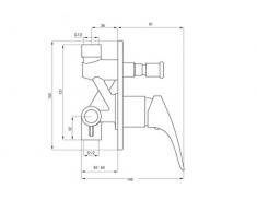 cynia grifo monomando - Batería monomando para bañera ducha grifo de bañera empotrado