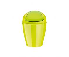 Koziol Papelera con tapa oscilante (2 l del, verde, 16.5 x 16.5 x 24 cm