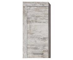 Trendteam 1259-503-68 Cancun - Armario de pared para baño (36 x 79 x 23 cm), efecto pino blanco
