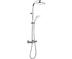Cornat Style - Alcachofa de ducha (238 mm de diámetro, 1 tipo de chorro, con articulación esférica y boquillas antical, cromada), TECBW3422