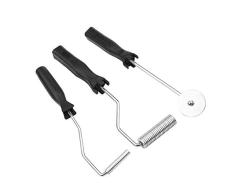 Abilieauty 3 Piezas Paleta Kit de Rodillo Burbuja Fibra de Vidrio Laminado para Molde Resina Compuesto Bañera Reparación