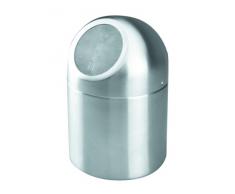 Lacor 63301 - Papelera sobremesa con tapa muelle, 1500 ml
