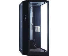Vapor ducha Siena negro Vapor cabina de ducha, ducha, baño de vapor, templo de ducha, Sauna de vapor