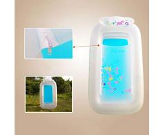 Bañera Bañera Inflable Gruesa Baño Adulto Baño Plegable Bañera Aislamiento Bañera Bañera Piscina (Color : Electric Pump, Tamaño : 158 * 88 * 50cm)