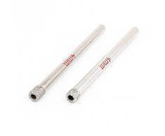 Herramientas de brocas de diamante corte para azulejos de cerámica corona para perforar cristal 4 mm 2 piezas