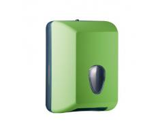 Dispensador de papel higiénico interplegado intercalada COLORED EDITION (VERDE)