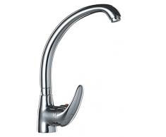 BOET 65658 08 Grifo Monomando para Fregadero de Repisa con Caño Conformado, Cromado