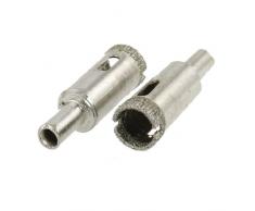 2 piezas brocas de diamante para corte para azulejos de cerámica corona para perforar cristal 1,47 cm