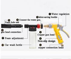 Yida pistola de pulverización de coches de espuma pistola de espuma de limpieza de coches, de pulverización de dos a mano plantas de riego y limpieza de lavado de coches de ducha mascotas