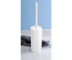 iDesign Escobilla de Inodoro y Soporte, Blanco, 10.41x10.41x39.88 cm