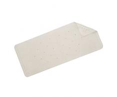Croydex Hygiene-n-Clean - Alfombrilla de goma para ducha (antibacteriana, tamaño grande, 37 x 90 cm), color blanco