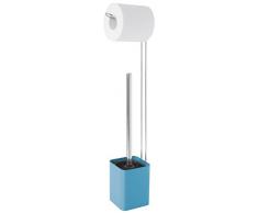 Gelco Design 708893 escobillero Viki, Metal, Azul, 9,5 x 9,5 x 47 cm