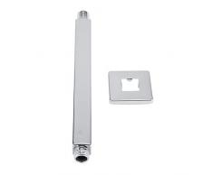 Brazo de La Ducha Montado En La Pared Cuadrado de Acero Inoxidable Superior Recto Brazo de Extensión de La Ducha Tubos Para Baño Accesorios de Cabezal de Ducha de Techo