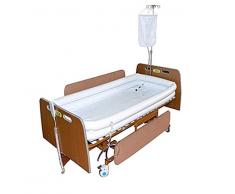 Conjunto de bañera de ducha inflable médica, sistema de ducha de cabecera portátil, ayuda de baño fácil en la cama para discapacitados, ancianos, postrados en cama