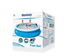 Bestway Fast Set 57266 - Piscina (Inflable, Alrededor, Azul, PVC, Full color box)