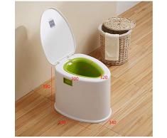 Shengshihuizhong Aseo portátil de Viaje Basicwise para Acampar y Hacer excursiones, baño portátil cómodo para Adultos y niños El último Estilo, diseño Simple. (Color : White)