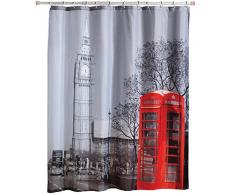 MSV New York - Cortina de baño, 180 x 200 cm, poliéster, multicolor