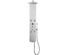 Tres Griferia - Columna De Ducha Termostática Lex‑B · Ducha Fija 250X250 Mm. Con Rótula. (1.34.138.26). · Ducha Móvil Anticalcárea. · Flexo Satin (91.34.609.15). (193124)