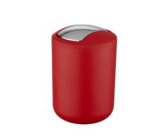 Wenko 21216100 Brasil - Papelera con tapa basculante (tamaño pequeño), color rojo