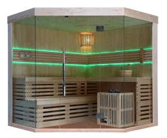 Sauna sala de sauna completo Ecksauna madera maciza sauna tradicional TS 4014L 200/200/210
